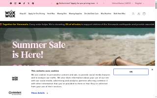 Wax Hair Salon website