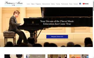 Believe in Music Studio website