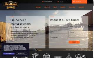 De Mase Trucking & Rigging website