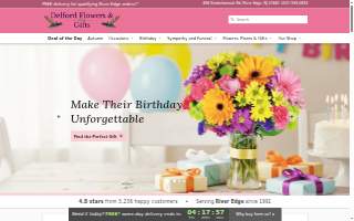 Delford Flowers & Gifts website