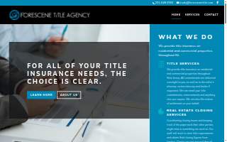 Forescene Title Agency website
