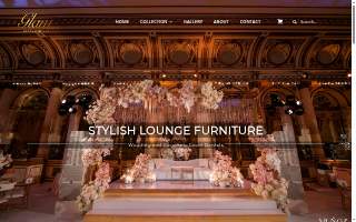 Glam Party Rentals website