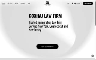 GOXHAJ Law Firm PLLC of Paramus website