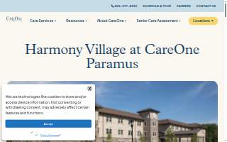 Harmony Village at CareOne Paramus website