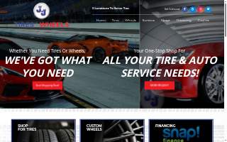 J & J Tires & wheels website