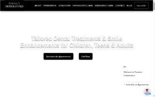 Paramus Orthodontics website