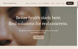 Acupuncture & Herbal Wellness of Dover website