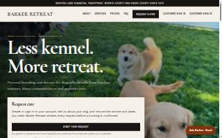 Barker Retreat website