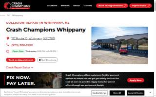 Crash Champions Collision Repair Whippany website