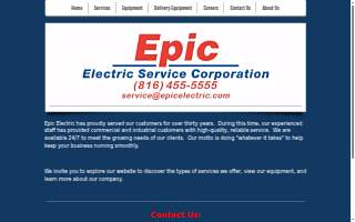 Epic Electric | Home Electrical Services website