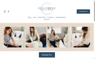 Full Circle Physical Therapy website