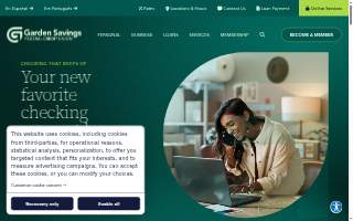 Garden Savings Federal Credit Union of Parsippany website