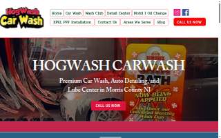 Hogwash Car Wash, Detailing, Oil Change & Lube Center website