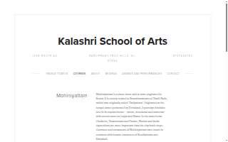 Kalashri School of Arts LLC website
