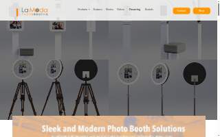La Moda Photo Booths website