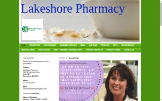 Lakeshore Pharmacy website