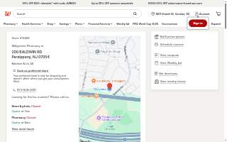 Walgreens Pharmacy of Parsippany website