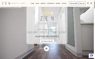 Zen Dental Care website