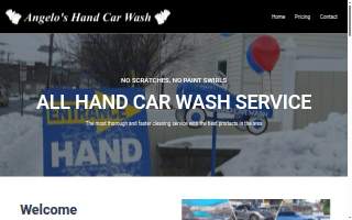 Angelo's Hand Car Wash website