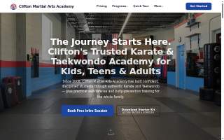 Clifton Martial Arts Academy website