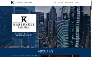 Karfunkel Law Firm website