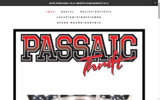 Passaic Thrift Store website