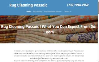 Rug Cleaning Passaic website