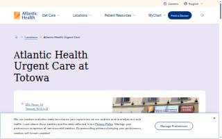 Atlantic Health Urgent Care of Paterson website