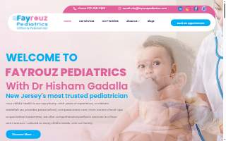 Fayrouz Pediatrics website