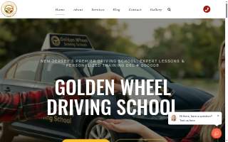 Golden Wheel Driving School website