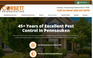 Corbett Exterminating website