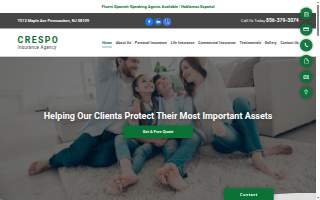 Crespo Insurance Agency website