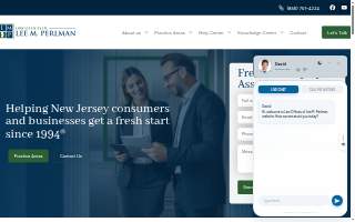 Law Offices of Lee M. Perlman website