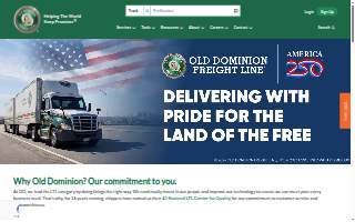 Old Dominion Freight Line of Pennsauken website
