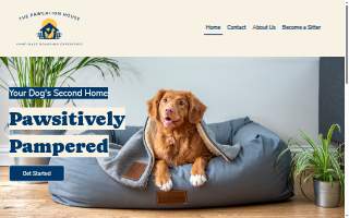 The Pawcation House website