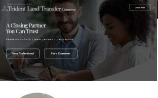 Trident Land Transfer Company of Brookside website