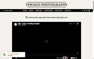 Tswago Photography website