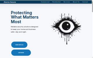Alarms Secure website