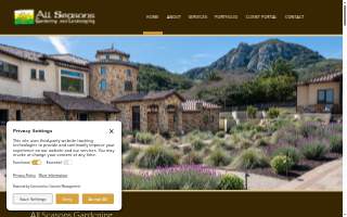 All Seasons Landscaping of Pennsville website
