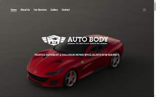 A2Z Autobody website