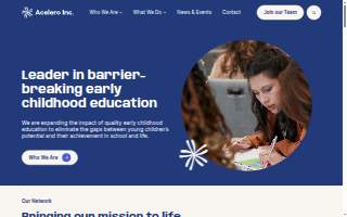 Acelero Learning Center website