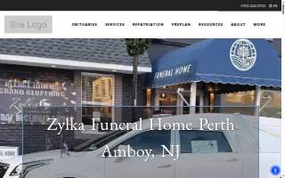 Zylka Funeral Home website