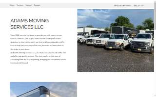Adams Moving Services LLC website