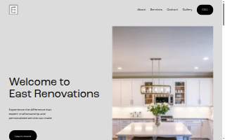 East Renovations website