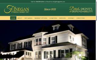 Finegan Funeral Home website