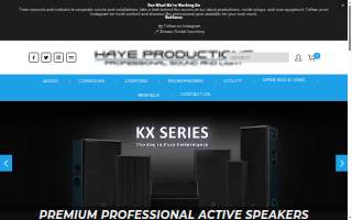 Haye Productions LLC website
