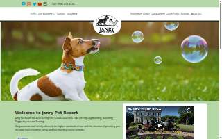 Janry Pet Resort website
