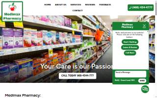 Medimax Pharmacy website