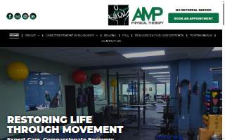 AMP Physical Therapy website