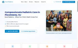 Excel Pediatrics website